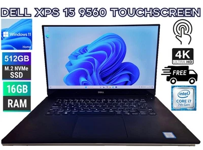 Dell XPS 15 9560 – i7-7700HQ | 16GB RAM | 512GB NVMe | GTX 1050 4GB | 16" 4K UHD - Image 1 of 4