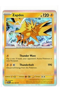 Pokémon TCG Zapdos 65/167 Holo Scarlet & Violet - Twilight Masquerade Card - NM! - Picture 1 of 2