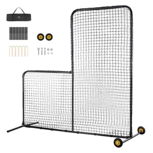 VEVOR L Screen Baseball Pitching Net for Batting Cage Softball Screen 7x7ft - Picture 1 of 12