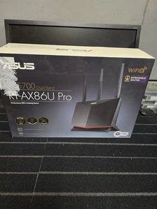 ASUS RT-AX86U Pro AX5700 Dual Band WiFi 6 Gaming Router, 2.5G Port, VPN - Black - Picture 1 of 7