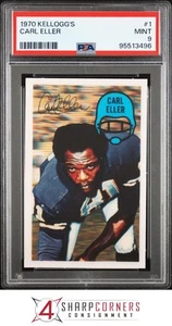 1970 KELLOGG'S #1 CARL ELLER VIKINGS HOF PSA 9 - Picture 1 of 3