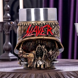 Licensed Slayer Skull Logo Shot Glass Heavy Metal Collectible Rock Band Merch - Picture 1 of 8