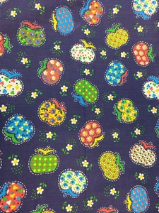 De Colección Leon B Rosenblatt Rojo Manzana + Parches Tela Floral 40 pulgadas X 44 pulgadas Patchwork - Imagen 1 de 3