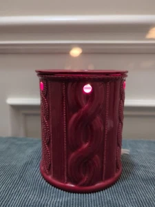 VGUC Scentsy Wax Warmer -Burgundy/Red Braided -SC-495 - Picture 1 of 5