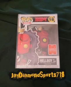 Funko Pop HellBoy in A Suit SDCC w Protective Case - Picture 1 of 2