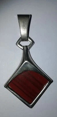 Ciondolo In Argento 925 Anni '70 Unisex Firmato Pezzo Unico - Immagine 1 di 4