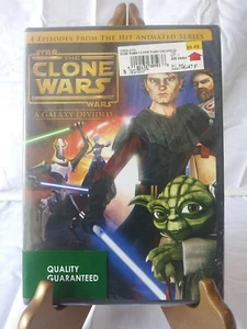 Star Wars: Clone Wars: A Galaxy Divided, DVD 2009 4 Episodes sealed EUC  - Imagen 1 de 2