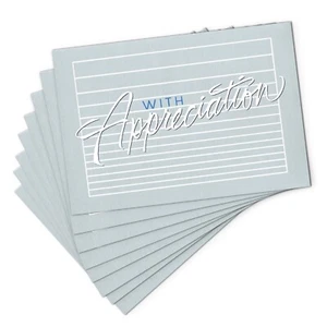 Set of 8 Vintage "With Appreciation" THANK YOU Cards + Envelopes by Hallmark - Picture 1 of 5