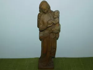 Statua Sacra In Legno Di Santa Maria Con Bambino Gesù! Di Johannes Degner - Picture 1 of 8