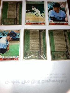 LOT (6) 1979 TOPPS YANKEES BURGER PACKS (Please read) - Picture 1 of 1