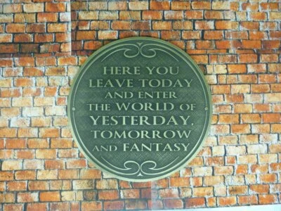 Walt Disney World Magic Kingdom entranceway plaque Brass - Image 1 of 4