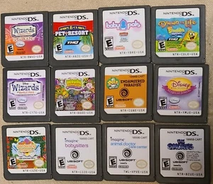 12 Stück Nintendo DS Spiele Petz Disney SpongeBob Gartenarbeit Mama Schlümpfe Imagine  - Bild 1 von 1