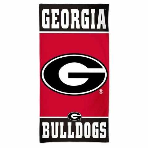 GEORGIA BULLDOGS SPECTRA BEACH TOWEL 30"X60" COTTON PLUSH NCAA LICENSED Cover