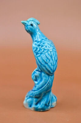 Figura de pájaro antigua, china, de porcelana, 4 pulgadas de alto Foto 1 de 4