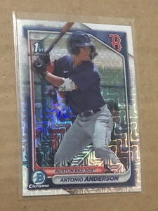 2024 Bowman Chrome ANTONIO ANDERSON Mega Box Mojo Refractor 1st RC #BCP-20 - Picture 1 of 4