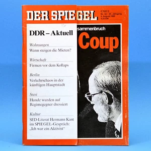 Der Spiegel 32 1990 DDR vor dem Zusammenbruch Helmut Kohl 06.08.1990 S1 - Bild 1 von 1