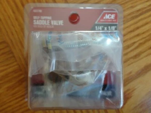 Ace 1/4" Compression x 1/8" Comp. Self-Tapping Drilling Saddle Needle Valve - Picture 1 of 4