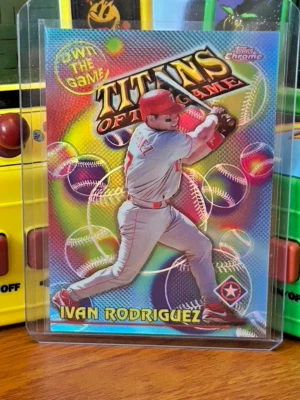 2000 Topps Chrome Own the Game Refractor Ivan Rodriguez #OTG23 - Image 1 of 2