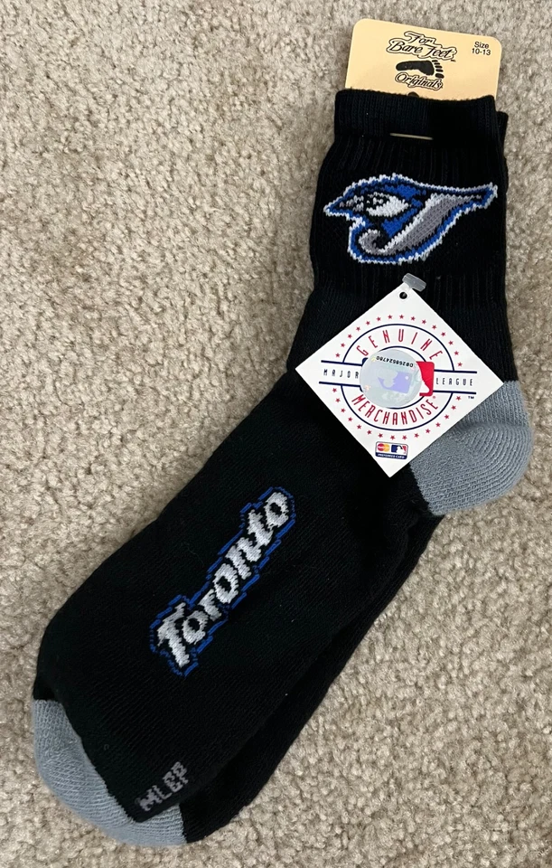 TORONTO BLUE JAYS Half Terry Quarter Socks   Black  Size 10-13  NEW - Image 1 of 1
