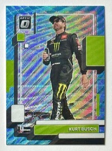 2023 Donruss Kurt Busch Carolina Blue Wave Prizm SP Optic Preview 23XI Racing 60