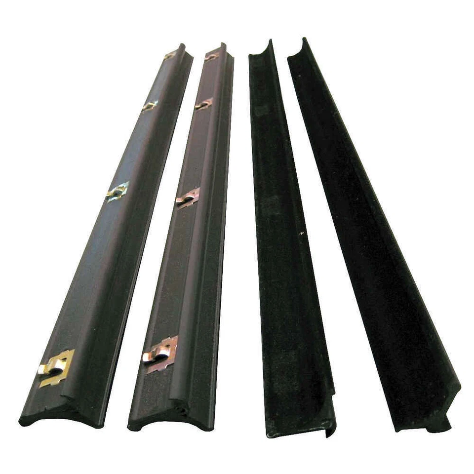 Комплект передних и задних наружных фетровых ремней безопасности для окон подходит для Jeep Grand Wagoneer 63–91 годов выпуска - Изображение 1 из 1