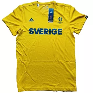 Adidas Sweden National Team Soccer Jersey - SVERIGE - Football Euro Cup 2016 - S - Picture 1 of 9