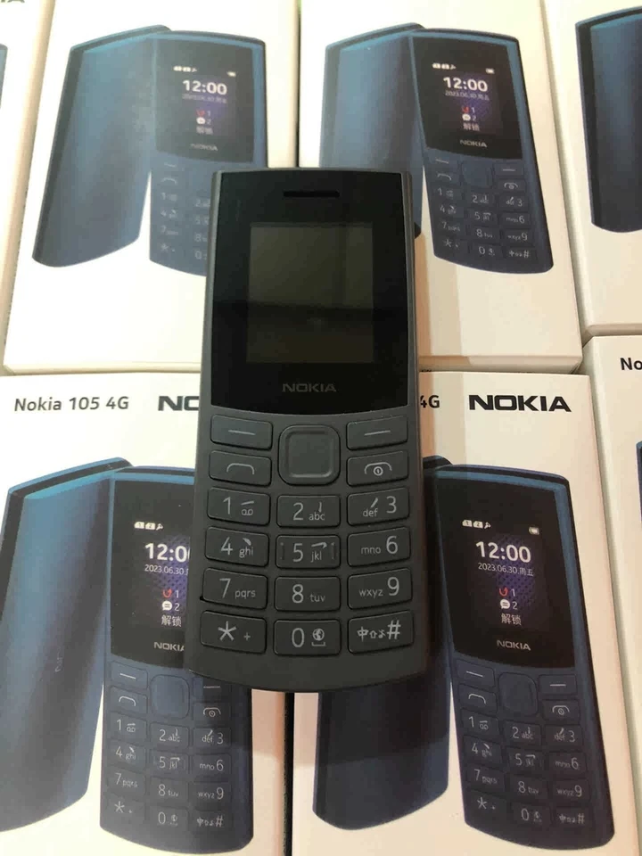 Original Nuevo Nokia 105 4G Dual SIM 1.8 pulgadas 1020mAh Linterna Juegos Radio FM Foto 1 de 4