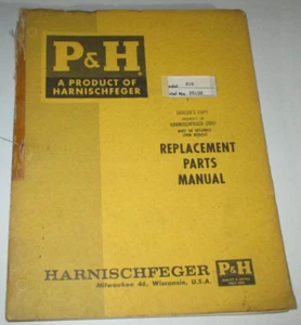 P&H 210 Crane Parts Catalog Manual Book ORIGINAL! 2/64 Harnischfeger 26192 - Picture 1 of 5