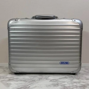 Discontinued, blue logo, good condition RIMOWA TOPAS 22L attaché case, aluminum - Picture 1 of 11