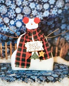 The Sew Happy Pattern Company SNOWMAN CRAZY FOR THE HOLIDAYS + Wooden Shapes ! - Picture 1 of 4