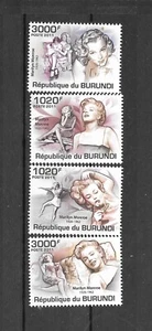 Burundi 2011 Hollywood Actress Marilyn Monroe MNH Set SC # 956-959 - Picture 1 of 1