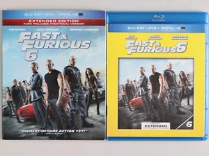 Fast & Furious 6 Extended Edition Blu-ray w/Slip - FREE SHIPPING / BUY 3 GET 1 - Imagen 1 de 5