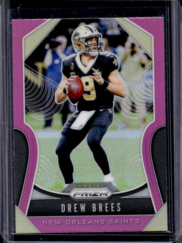 2019 Prizm Drew Brees Pink Prizm #186 Saints