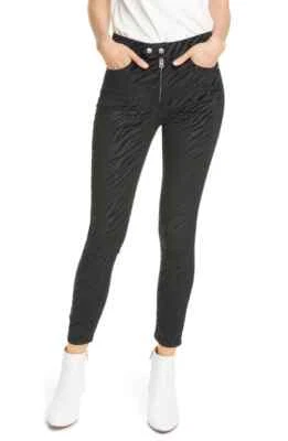 RAG AND BONE Nina Zebra Stripe High Waist Ankle Skinny Jeans, Size 27, $295 NWT - Image 1 of 4