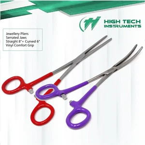 Crafting Pliers Hobby Craft Jewellery Repair Forceps Straight + Curved DIY Tools - Picture 1 of 7