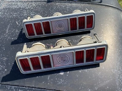 1975 1976 1977 Dodge Royal Monaco Taillight Lens Bezel Housing Pair - Image 1 of 4