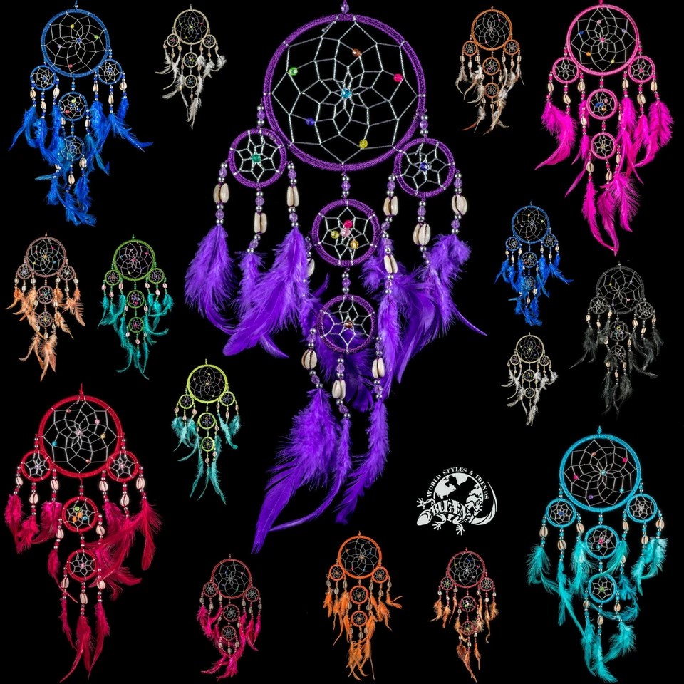 BUANA DCNY 11 trishell Mix / 20 Traumfänger Muschel Großhandel Dreamcatcher Indianer