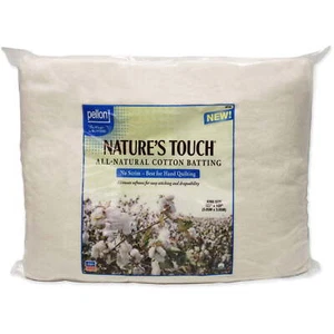 Pellon Cotton Quilting Batting. off-White 120" x 120" King Precut Package 1 Pack - Picture 1 of 4