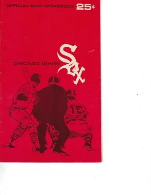 1968 baseball program Boston Red Sox Chicago White Sox unscored - Image 1 of 3