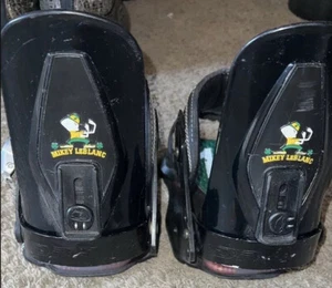 Vintage Drake Mikey LeBlanc snowboard bindings fighting irish ☘️ Rare Binders - Picture 1 of 10