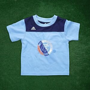 New York City FC Adidas MLS Official Light Blue Jersey Toddler T-Shirt