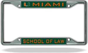 Marco de matrícula Miami LAW - Imagen 1 de 1