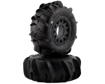 Pro-Line Dumont Paddle 2.2/3.0 Pre-Mounted Tires w/Raid Wheels (Black) (2) - Image 1 of 4