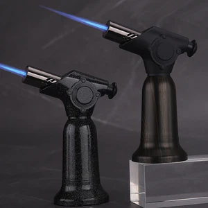 Nachfüllbares Gasfeuerzeug Winddicht Feuerzeug Taschenlampe Lighter Robuster Flammenwerfer Neu - Bild 1 von 10