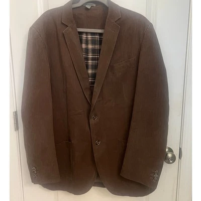 Johnston & Murphy Hombre Blazer Grande Marrón Grandpacore Abrigo Deportivo Dark Academia Foto 1 de 4