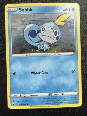 Sobble - (Cosmos Holo) 054/202 Pokemon Blister Exclusives Holo (Near Mint) NM 2 - Image 1 of 2