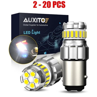 AUXITO 6500K White Bay15d 1157 SMD Tail Truck Brake LED Stop Light Bulbs 2-20PCS - Image 1 of 4