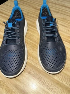 Crocs LiteRide Pacer Blue Rubber Mesh Lace Up Shoes Sneakers Size W Size 8, J6 - Picture 1 of 10