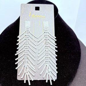 Pendientes I Am Edición Limitada 3.5” Cristal Estrás NUEVO Belleza Piercings - Imagen 1 de 5