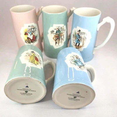 T G Green & Co Bass Worthington Dickens Characters Tankard Mugs x5 - Image 1 of 4